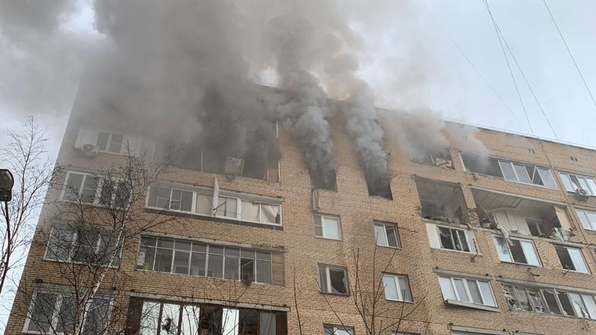 Последствия взрыва в жилом доме на улице Зеленой в Химках Последствия взрыва в жилом доме на улице Зеленой в Химках - РИА Новости, 1920, 19.03.2021