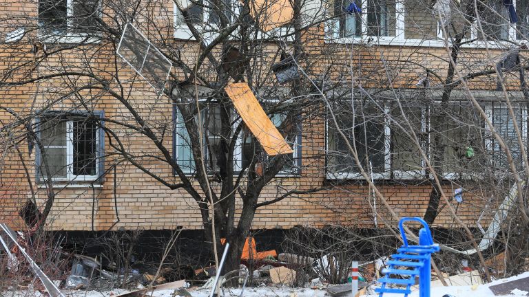 Последствия взрыва в жилом доме на улице Зеленой в Химках Последствия взрыва в жилом доме на улице Зеленой в Химках