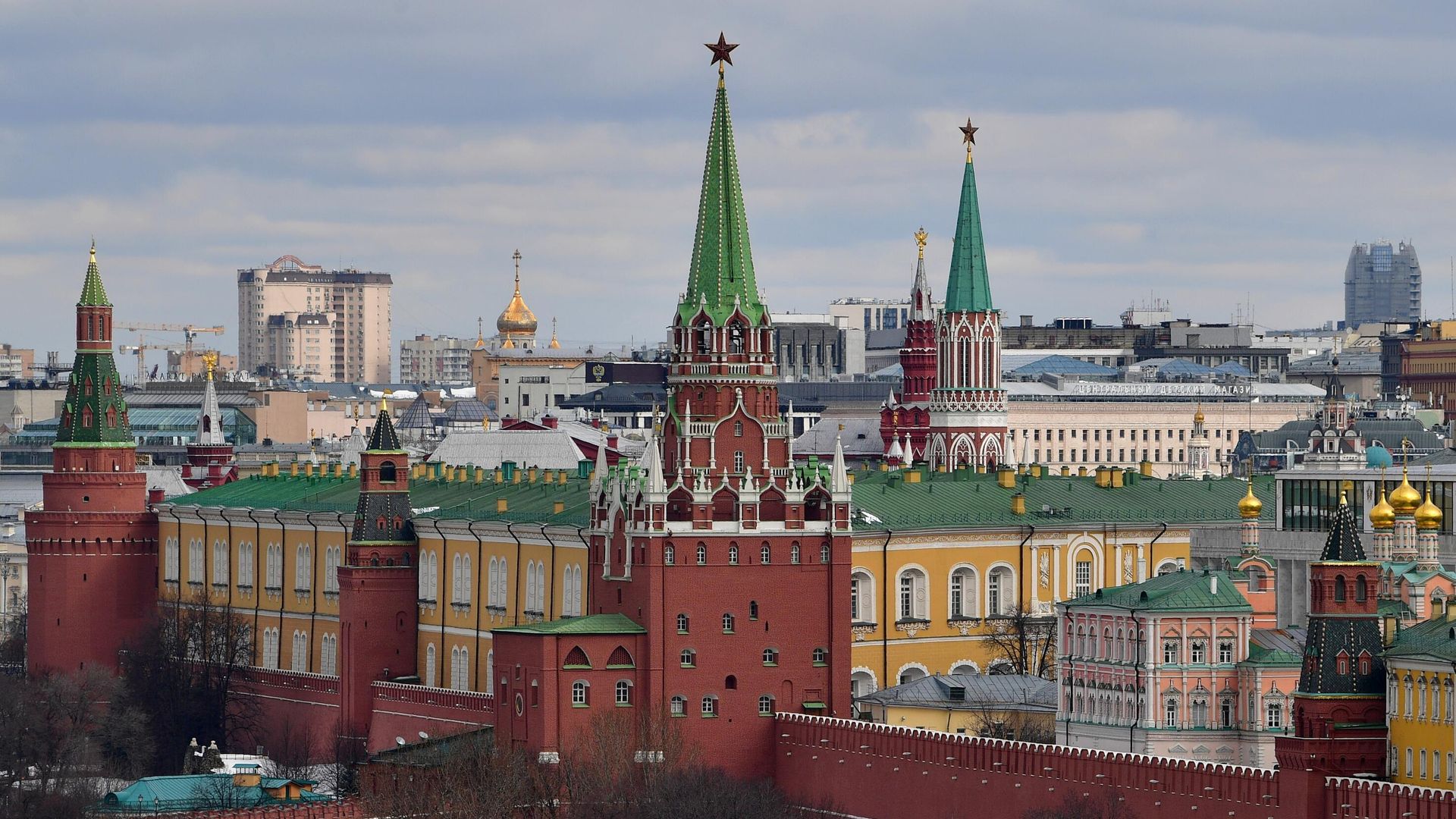 Вид на башни Московского Кремля Вид на башни Московского Кремля - РИА Новости, 1920, 21.02.2022