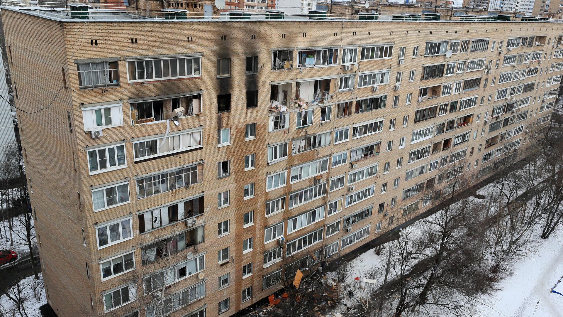 Последствия взрыва в жилом доме на улице Зеленой в Химках Последствия взрыва в жилом доме на улице Зеленой в Химках - РИА Новости, 1920, 22.03.2021