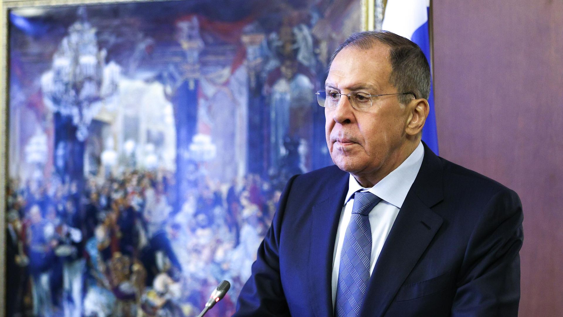 Министр иностранных дел РФ Сергей Лавров во время пресс-конференции Министр иностранных дел РФ Сергей Лавров во время пресс-конференции - РИА Новости, 1920, 24.03.2021