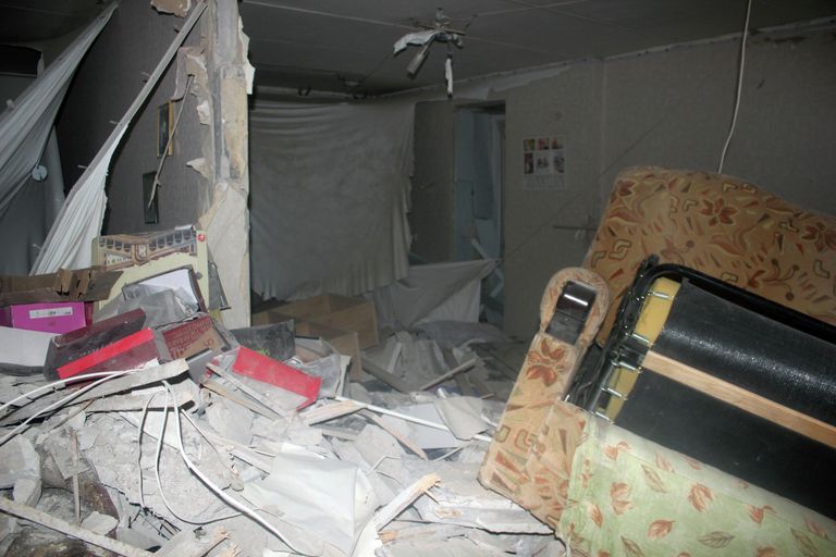 На месте взрыва газа в жилом доме в Зеленодольске, Татарстан На месте взрыва газа в жилом доме в Зеленодольске, Татарстан