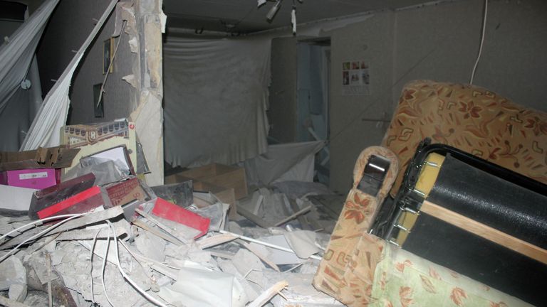 На месте взрыва газа в жилом доме в Зеленодольске, Татарстан На месте взрыва газа в жилом доме в Зеленодольске, Татарстан