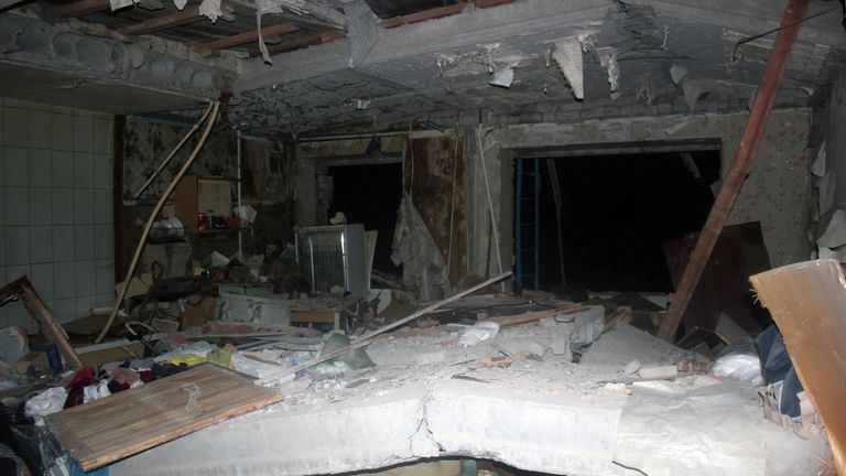 На месте взрыва газа в жилом доме в Зеленодольске, Татарстан На месте взрыва газа в жилом доме в Зеленодольске, Татарстан