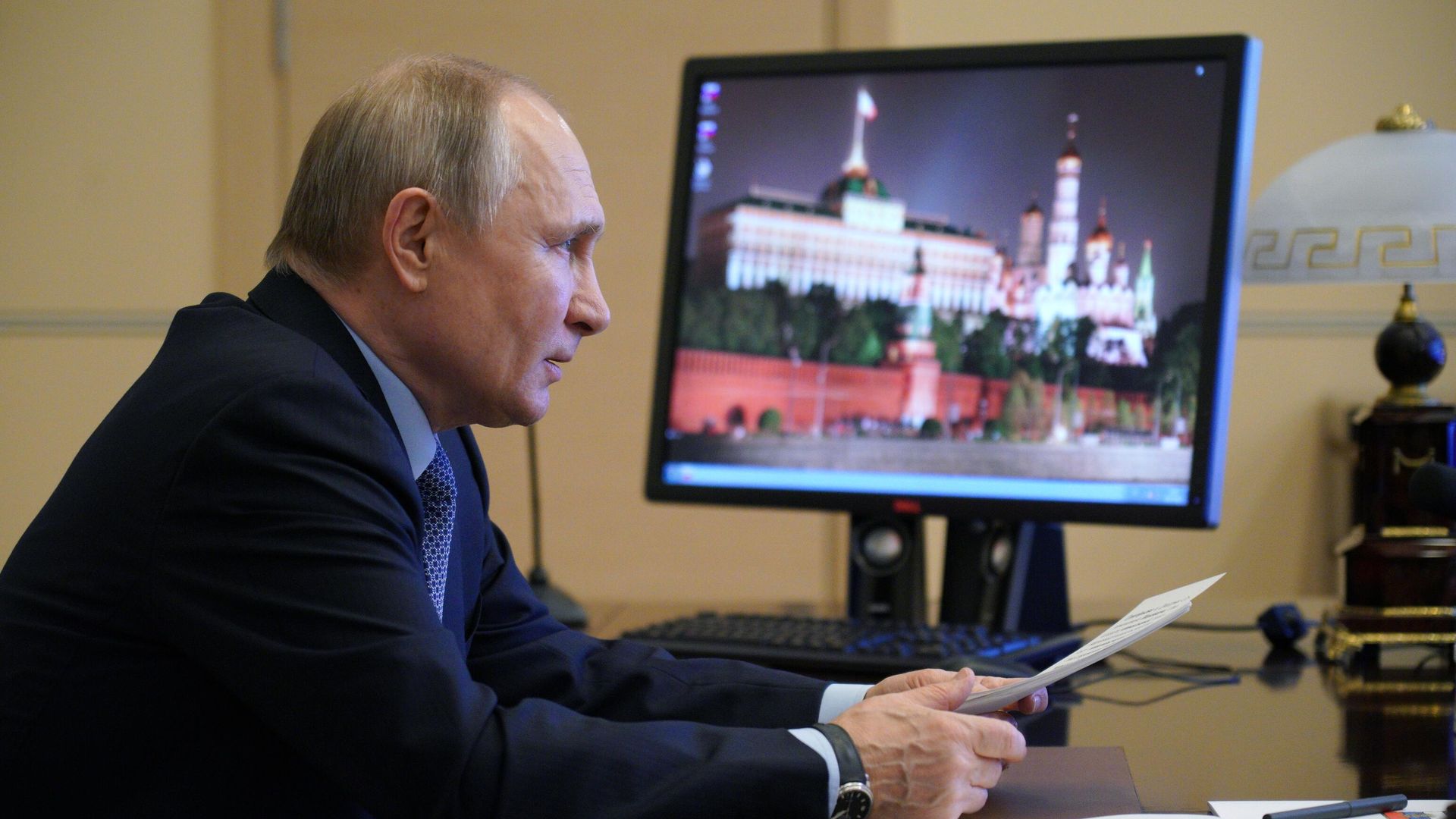  Президент РФ Владимир Путин проводит в режиме видеоконференции заседание Совета по межнациональным отношениям - РИА Новости, 1920, 09.04.2021