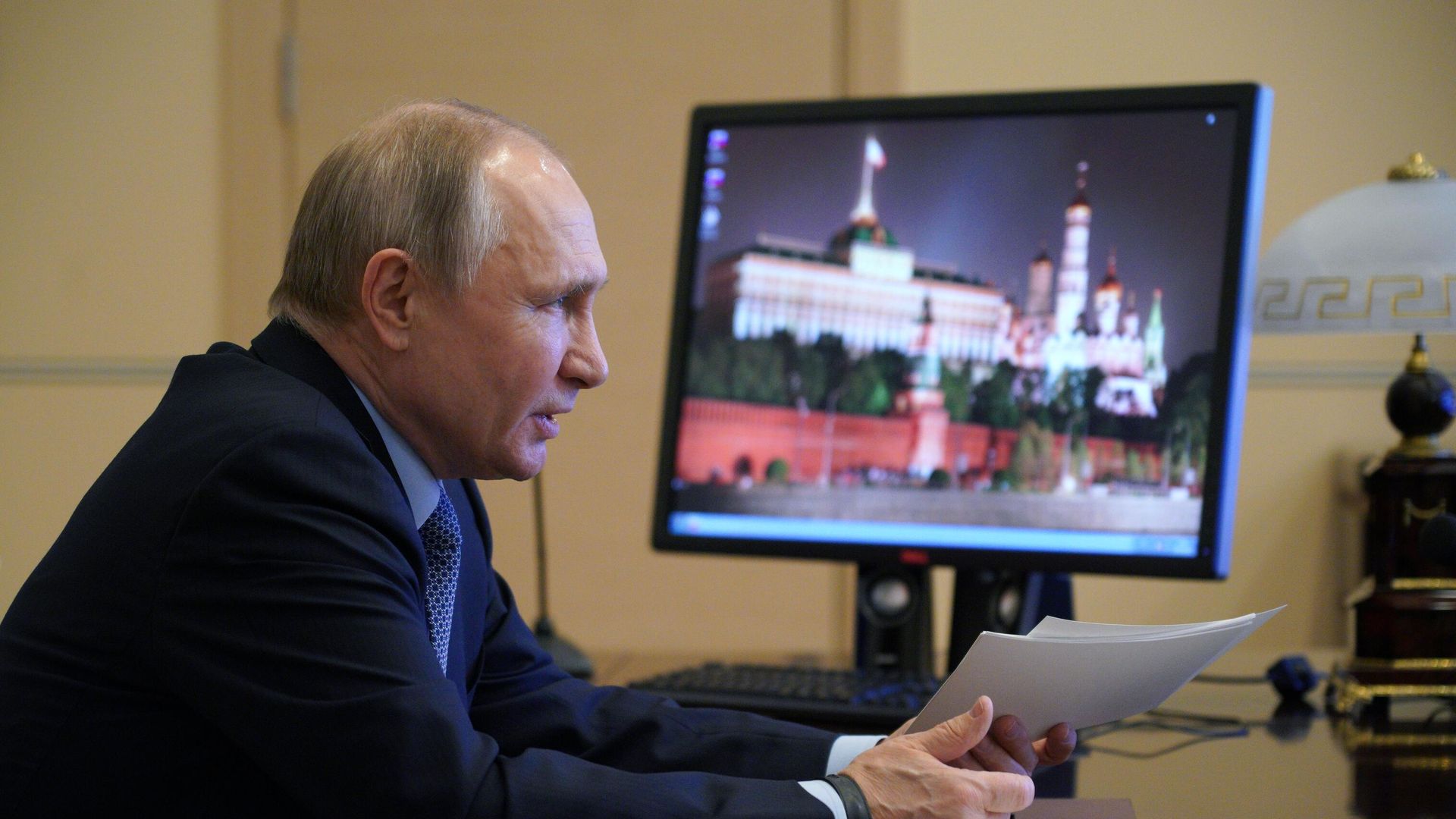 Президент РФ Владимир Путин проводит в режиме видеоконференции заседание Совета по межнациональным отношениям Президент РФ Владимир Путин проводит в режиме видеоконференции заседание Совета по межнациональным отношениям - РИА Новости, 1920, 30.03.2021