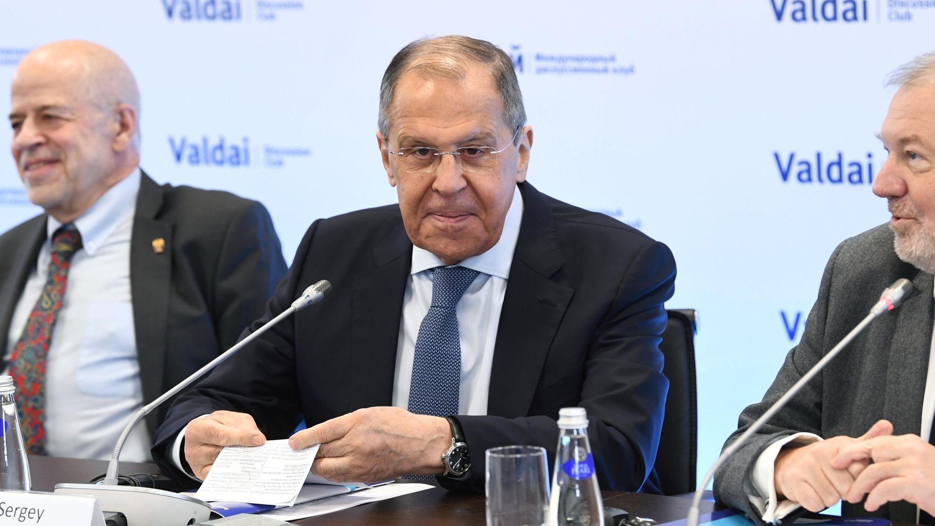 Министр иностранных дел РФ Сергей Лавров на X Ближневосточной конференции Международного дискуссионного клуба Валдай  - РИА Новости, 1920, 31.03.2021