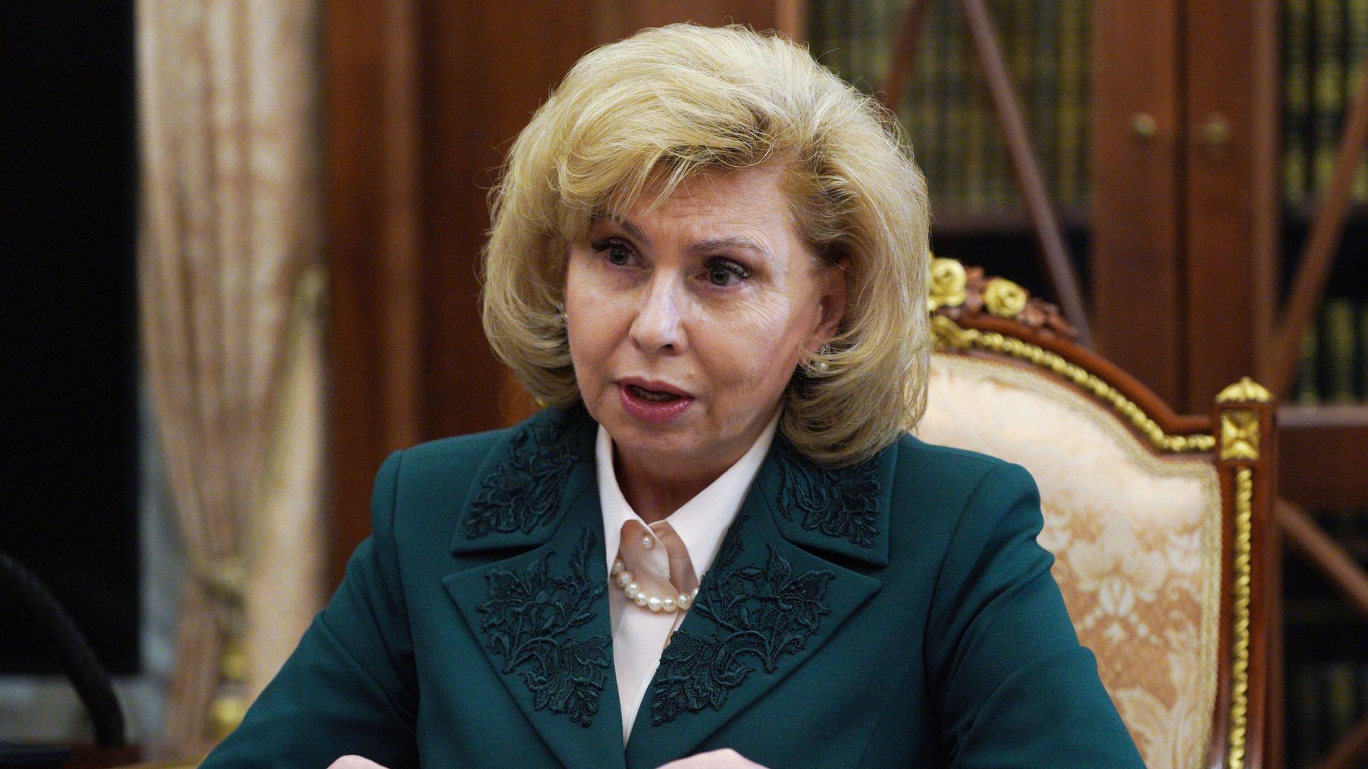 Уполномоченный по правам человека в РФ Татьяна Москалькова во время встречи с президентом РФ Владимиром Путиным Уполномоченный по правам человека в РФ Татьяна Москалькова во время встречи с президентом РФ Владимиром Путиным - РИА Новости, 1920, 19.04.2021