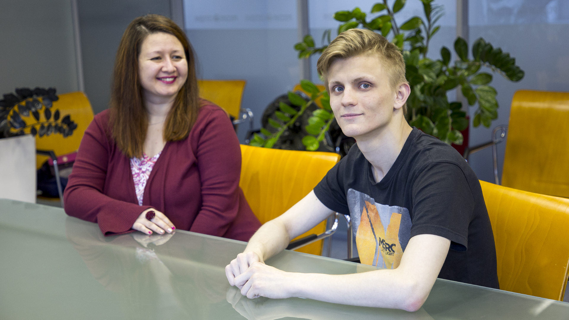 Наставница Светлана с подопечным Павлом Наставница Светлана с подопечным Павлом - РИА Новости, 1920, 13.04.2021