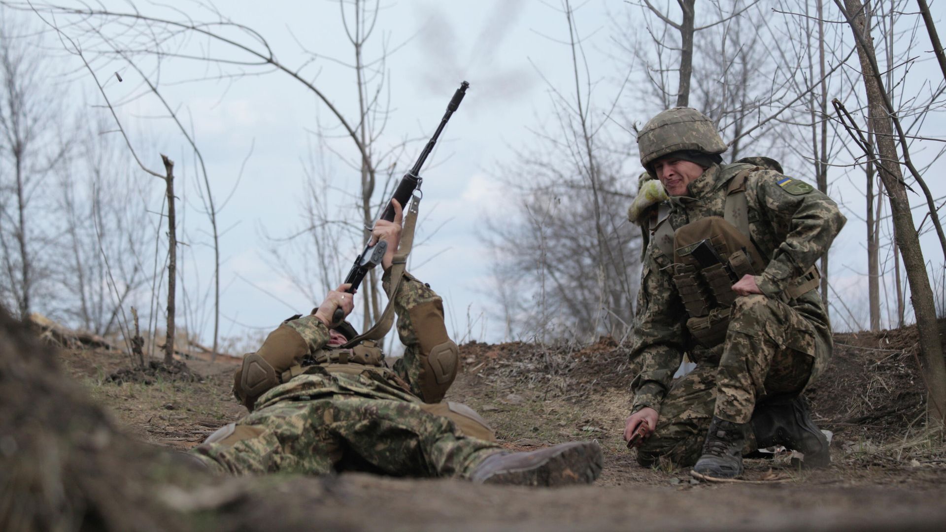 Украинские военные в Донецкой области - РИА Новости, 1920, 25.04.2021