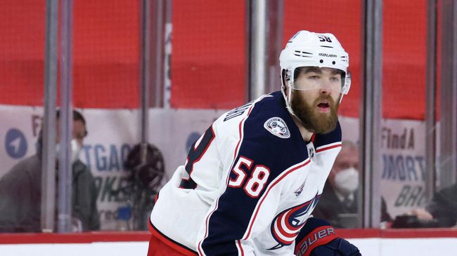 Защитник Коламбус Блю Джекетс Давид Савар Защитник Коламбус Блю Джекетс Давид Савар
