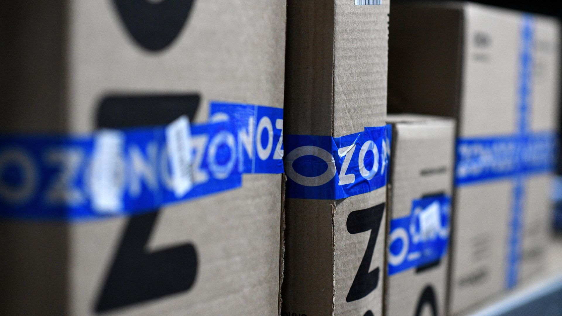 Заказы покупателей на складе в пункте выдачи интернет-магазина OZON в Москве - РИА Новости, 1920, 23.06.2022
