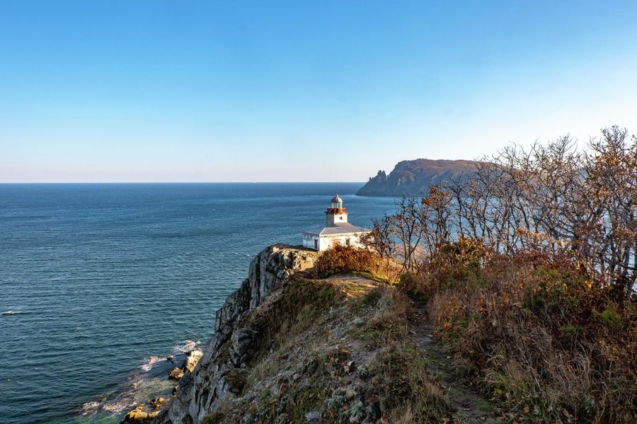 Приморский край, маяк Балюзек Приморский край, маяк Балюзек