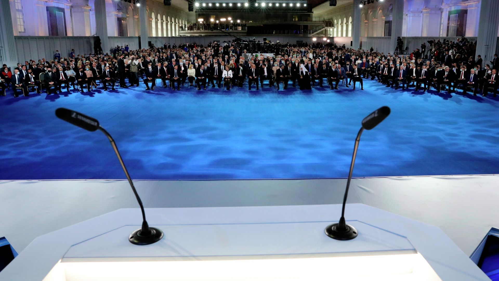 Перед началом ежегодного послания президента РФ Владимира Путина Федеральному Собранию Перед началом ежегодного послания президента РФ Владимира Путина Федеральному Собранию - РИА Новости, 1920, 16.02.2023