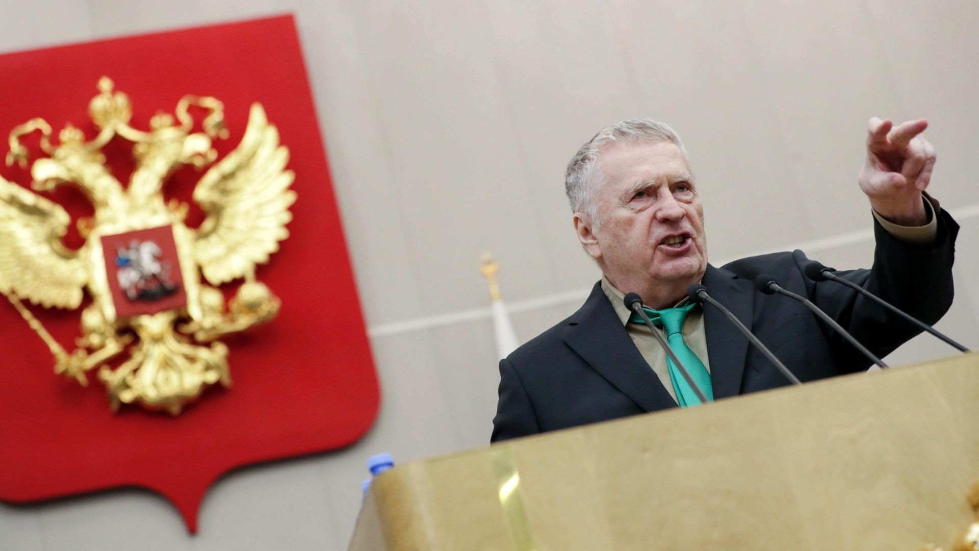 Руководитель фракции Либерально-демократическая партия России в Государственной Думе РФ Владимир Жириновский на пленарном заседании Государственной Думы РФ Руководитель фракции Либерально-демократическая партия России в Государственной Думе РФ Владимир Жириновский на пленарном заседании Государственной Думы РФ - РИА Новости, 1920, 30.05.2021