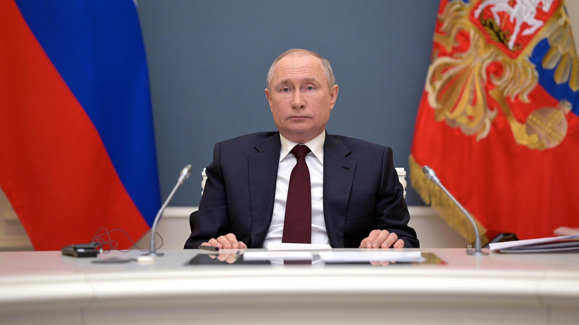 Президент РФ Владимир Путин принимает участие в Саммите лидеров по вопросам климата в формате видеоконференции Президент РФ Владимир Путин принимает участие в Саммите лидеров по вопросам климата в формате видеоконференции - РИА Новости, 1920, 25.04.2021