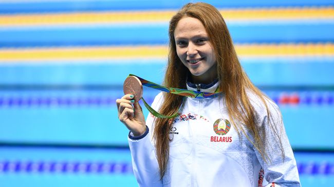 Белорусская пловчиха Александра Герасименя