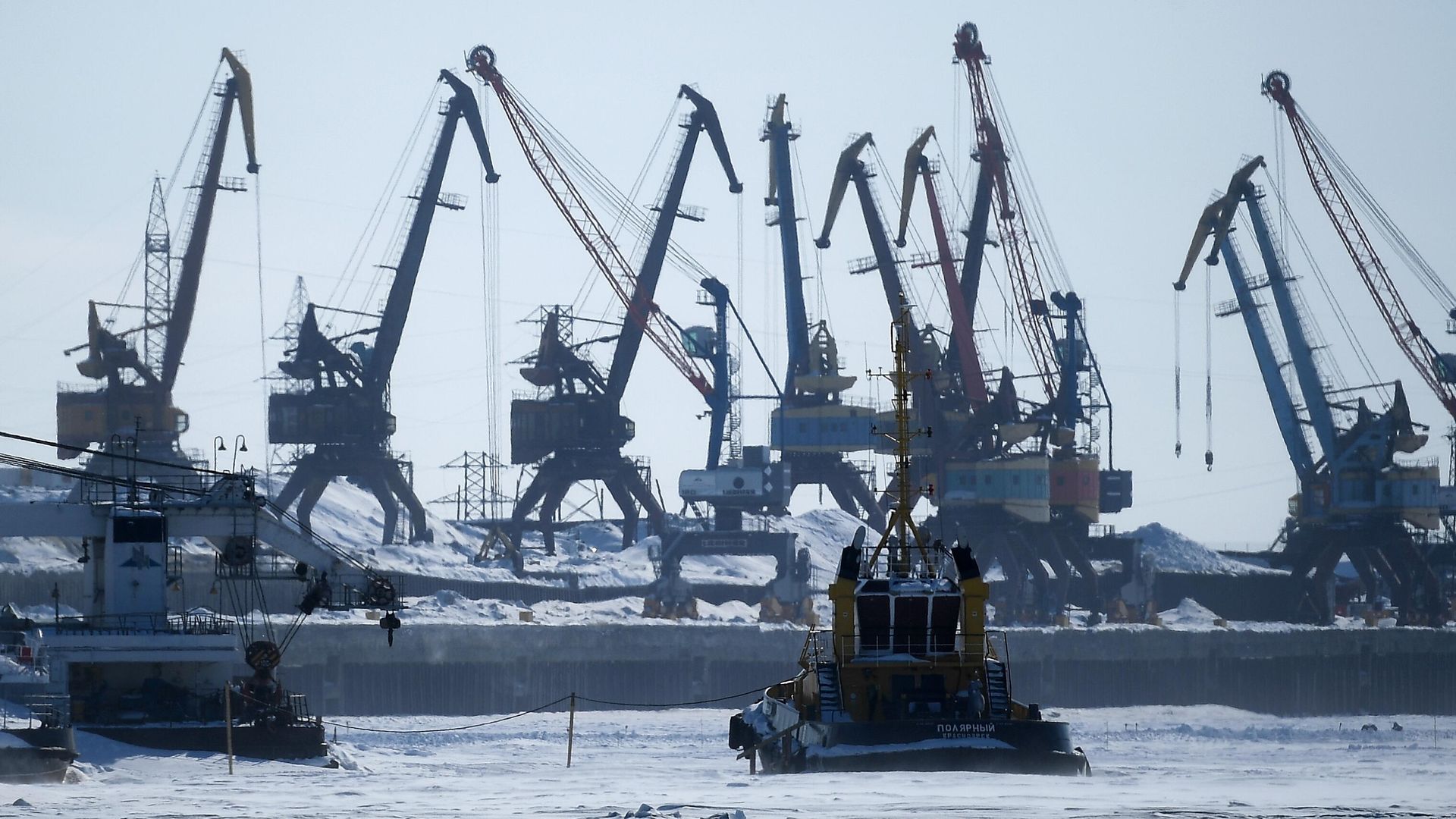 Морской порт в Дудинке Морской порт в Дудинке - РИА Новости, 1920, 02.09.2026
