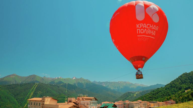 Воздушный шар на курорте Красная Поляна Воздушный шар на курорте Красная Поляна