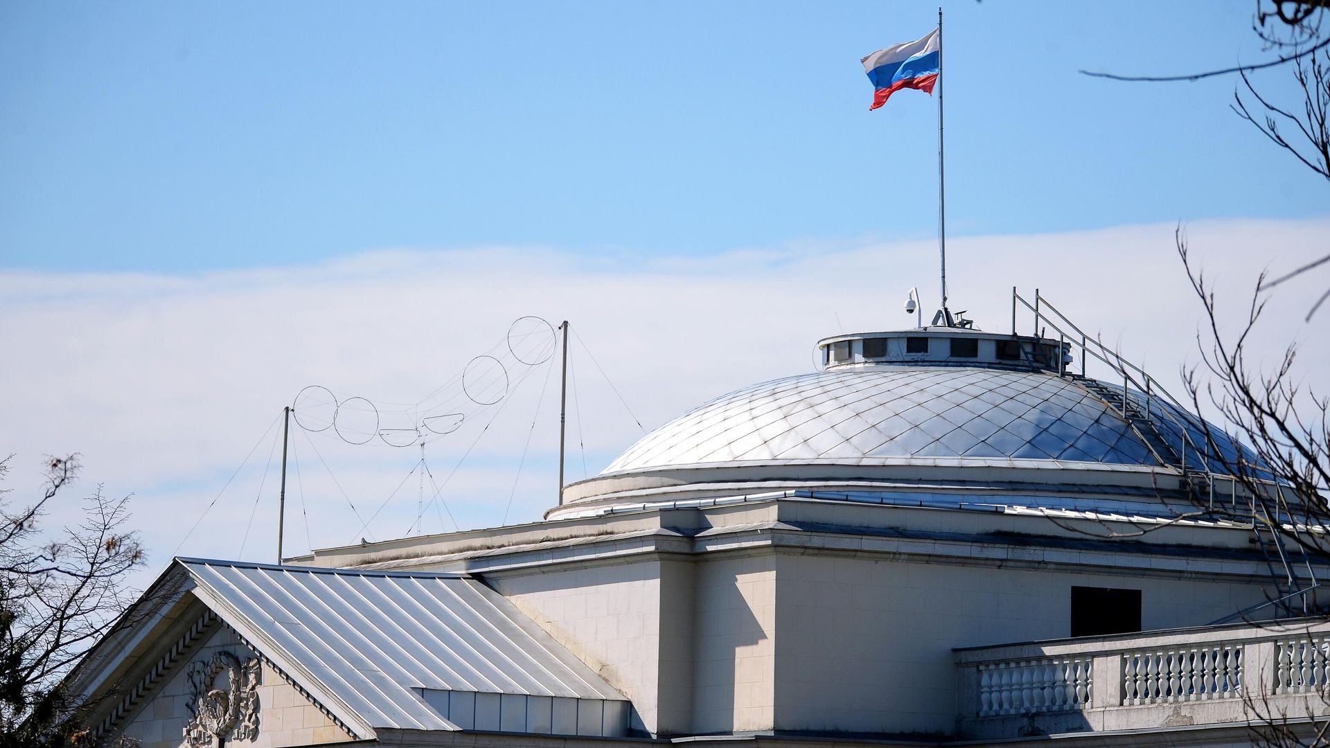 Здание посольства РФ в Варшаве Здание посольства РФ в Варшаве - РИА Новости, 1920, 12.04.2022