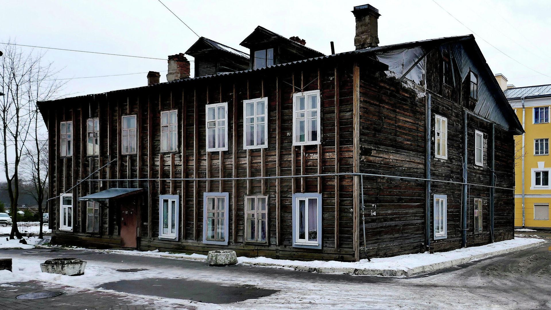 Деревянный дом в Гатчине Деревянный дом в Гатчине - РИА Новости, 1920, 26.12.2023