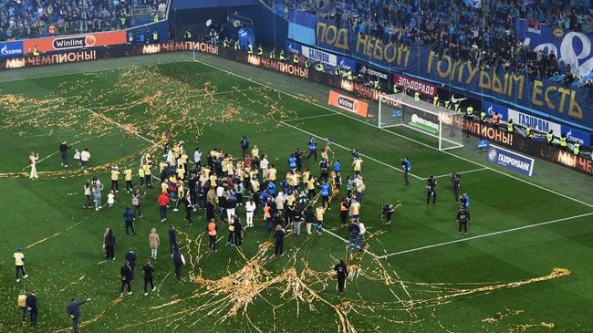 Зенит стал досрочно чемпионом России