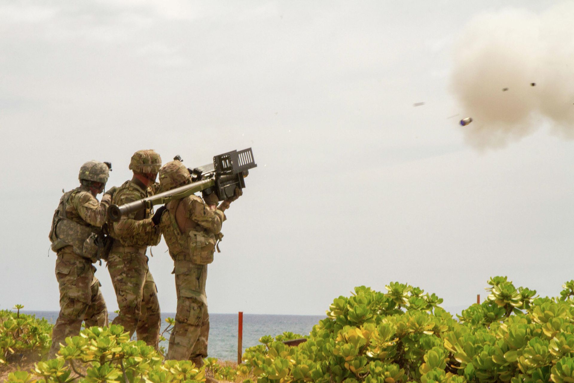 Американские военнослужащие во время учений Американские военнослужащие во время учений - РИА Новости, 1920, 09.06.2021