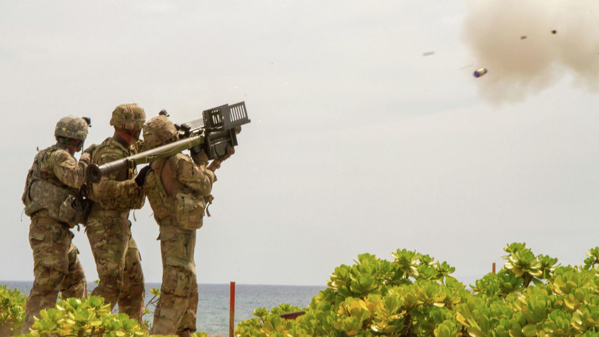 Американские военнослужащие во время учений Американские военнослужащие во время учений - РИА Новости, 1920, 10.02.2022