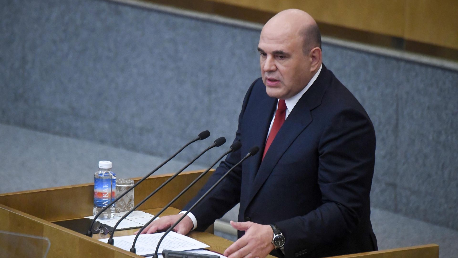 Председатель правительства РФ Михаил Мишустин выступает в Государственной думе РФ с отчетом о работе правительства за 2020 год Председатель правительства РФ Михаил Мишустин выступает в Государственной думе РФ с отчетом о работе правительства за 2020 год - РИА Новости, 1920, 12.05.2021