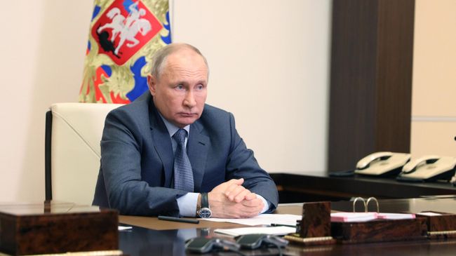 Президент РФ Владимир Путин проводит в режиме видеоконференции совещание с членами правительства РФ