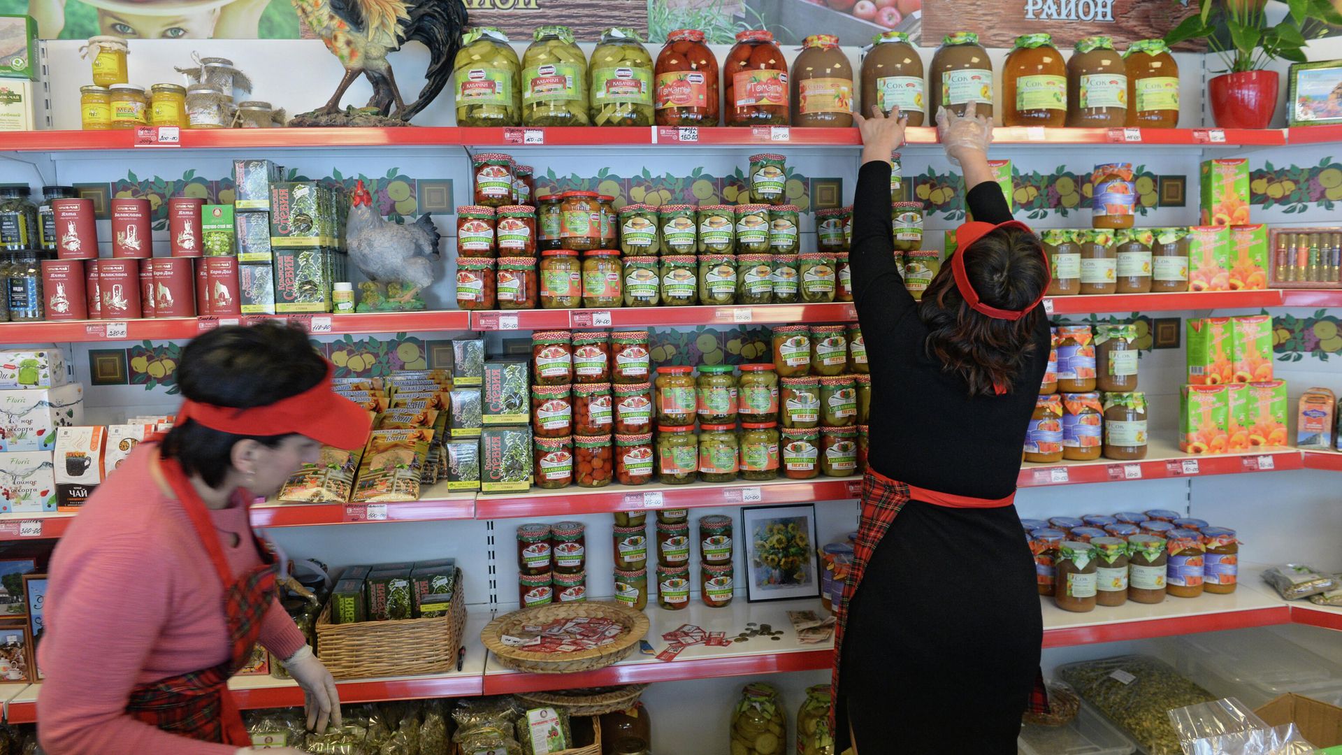 Продуктовый магазин в Подмосковье Продуктовый магазин в Подмосковье - РИА Новости, 1920, 04.06.2021