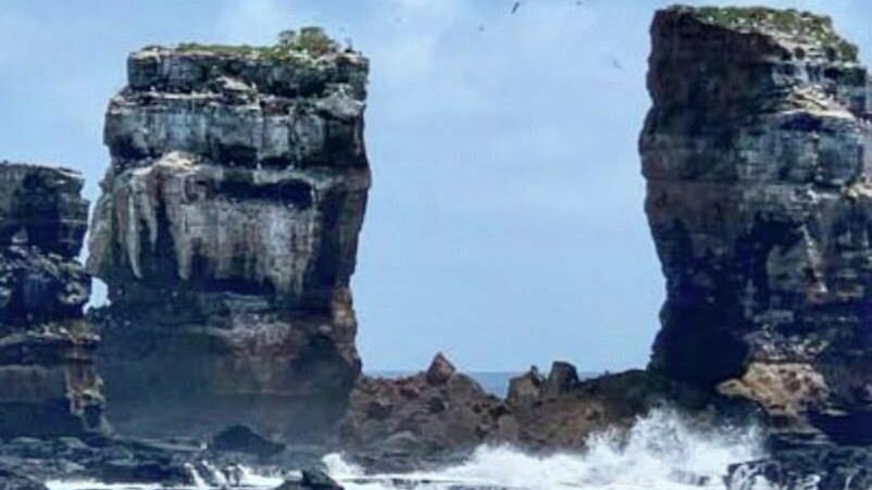 Арка Дарвина на Галапагосских островах после обрушения свода Арка Дарвина на Галапагосских островах после обрушения свода - РИА Новости, 1920, 18.05.2021