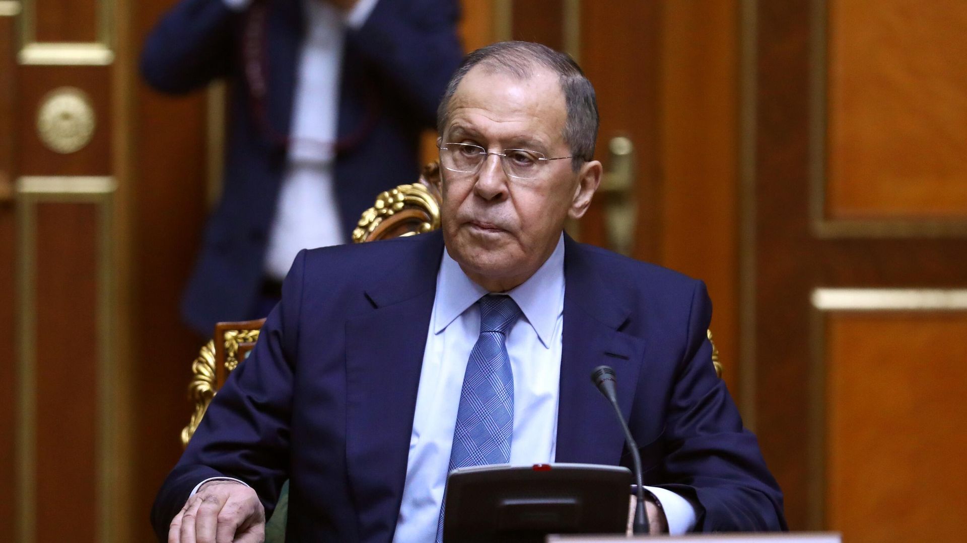 Министр иностранных дел РФ Сергей Лавров на заседании Совета министров иностранных дел Организации Договора о коллективной безопасности в Душанбе - РИА Новости, 1920, 31.12.2021