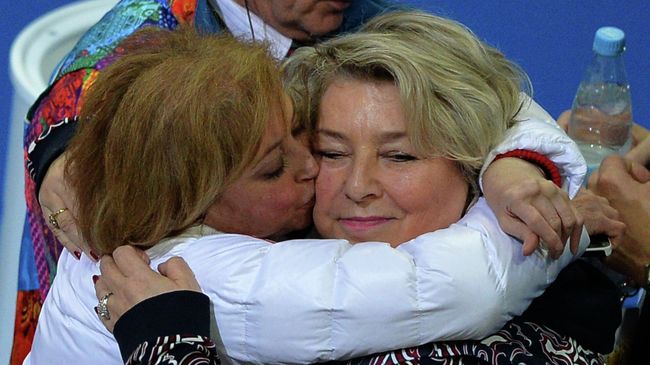 Тренеры Елена Буянова и Татьяна Тарасова
