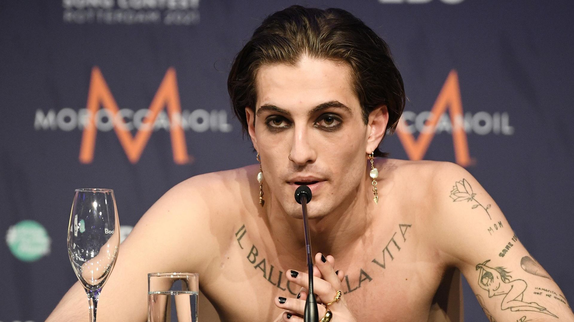 Вокалист группы Maneskin (Италия) Дамиано Давид Вокалист группы Maneskin (Италия) Дамиано Давид - РИА Новости, 1920, 24.05.2021