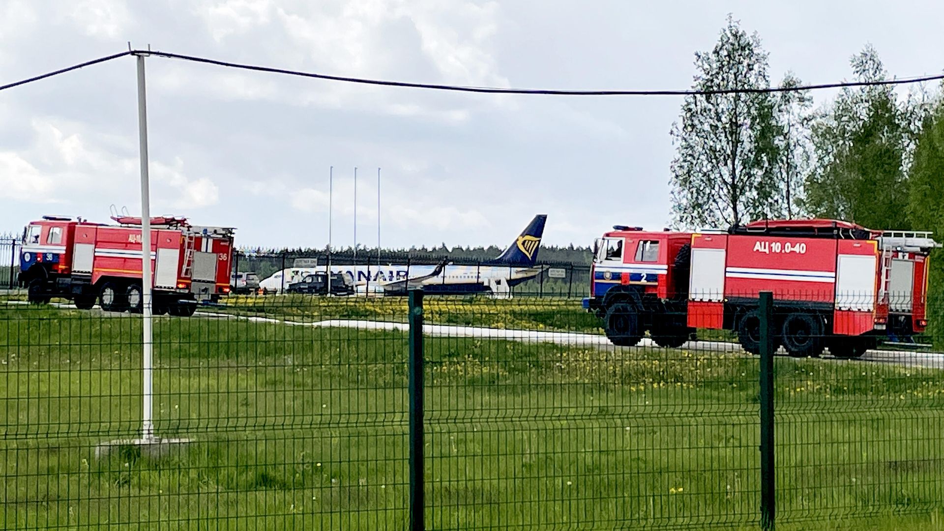Самолет авиакомпании Ryanair в аэропорту Минска Самолет авиакомпании Ryanair в аэропорту Минска - РИА Новости, 1920, 24.05.2021