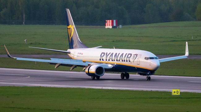 Самолет авиакомпании Ryanair, на котором находился Роман Протасевич, в аэропорту Вильнюса