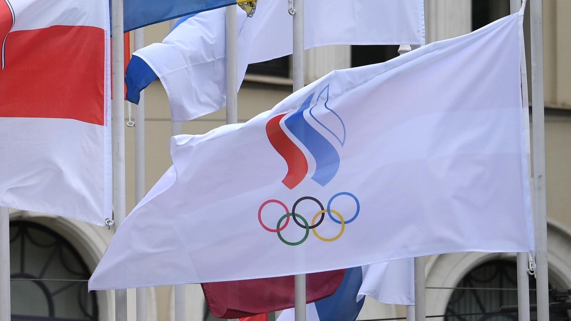 Флаги стран-участниц Чемпионата мира по хоккею 2021 в Риге Флаги стран-участниц Чемпионата мира по хоккею 2021 в Риге - РИА Новости, 1920, 25.05.2021
