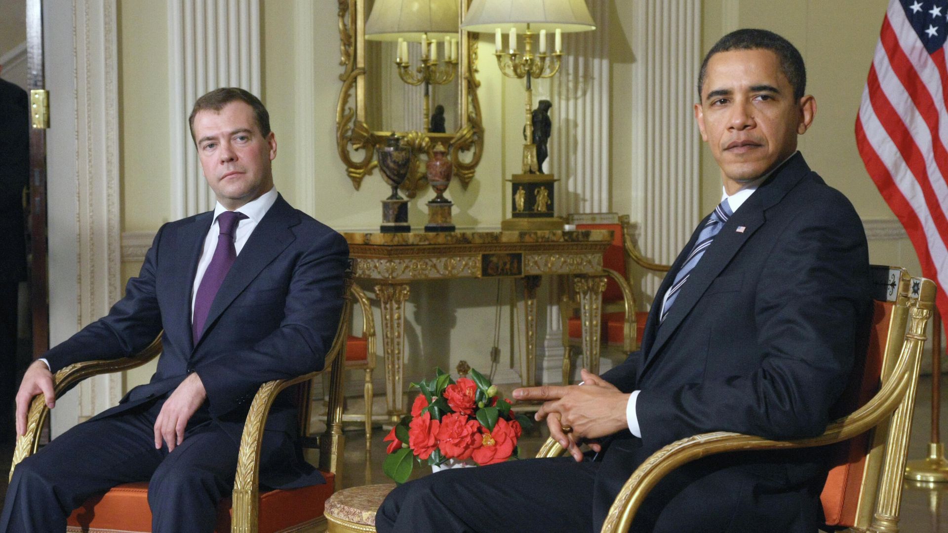 1 апреля 2009 года. Президент России Дмитрий Медведев и президент США Барак Обама - РИА Новости, 1920, 26.01.2026