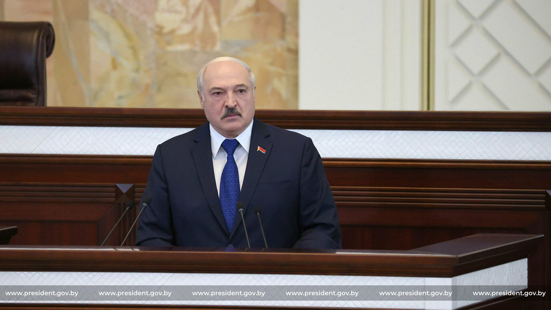 Президент Белоруссии Александр Лукашенко во время выступления в парламенте Президент Белоруссии Александр Лукашенко во время выступления в парламенте - РИА Новости, 1920, 02.07.2021