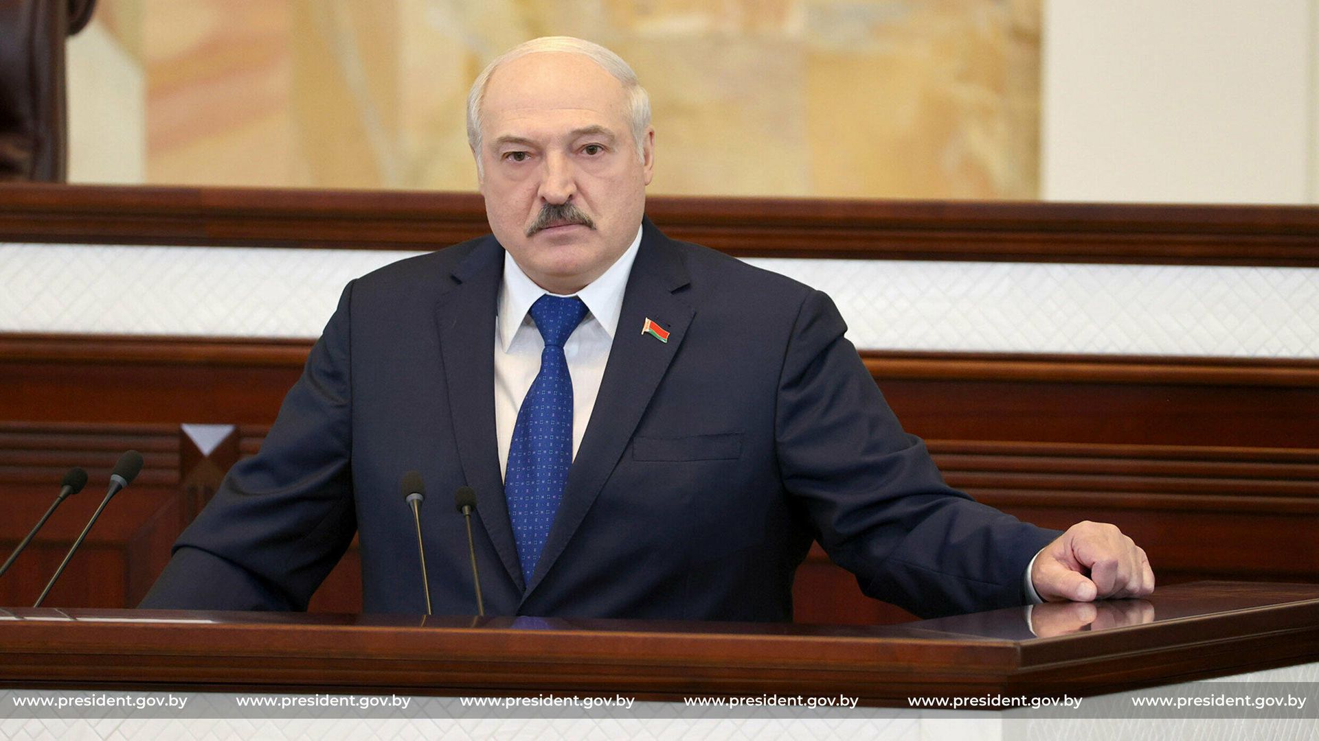 Президент Белоруссии Александр Лукашенко во время выступления в парламенте Президент Белоруссии Александр Лукашенко во время выступления в парламенте - РИА Новости, 1920, 02.07.2021