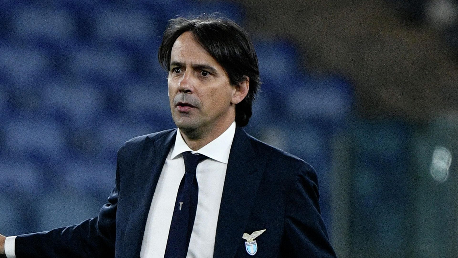 Lazio's Italian coach Simone Inzaghi (R) greets AC Milan's Italian coach Stefano Pioli (L) at the end of the Italian Serie A football match between Lazio and Ac Milan on April 26, 2021 at the Olympic stadium in Rome. (Photo by Filippo MONTEFORTE / AFP) Lazio's Italian coach Simone Inzaghi (R) greets AC Milan's Italian coach Stefano Pioli (L) at the end of the Italian Serie A football match between Lazio and Ac Milan on April 26, 2021 at the Olympic stadium in Rome. (Photo by Filippo MONTEFORTE / AFP) - РИА Новости, 1920, 27.05.2021