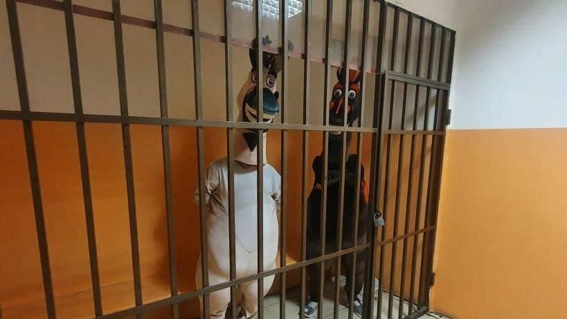 Арестованные аниматоры в костюмах коней, вымогавшие у людей деньги в Сочи - РИА Новости, 1920, 28.05.2021