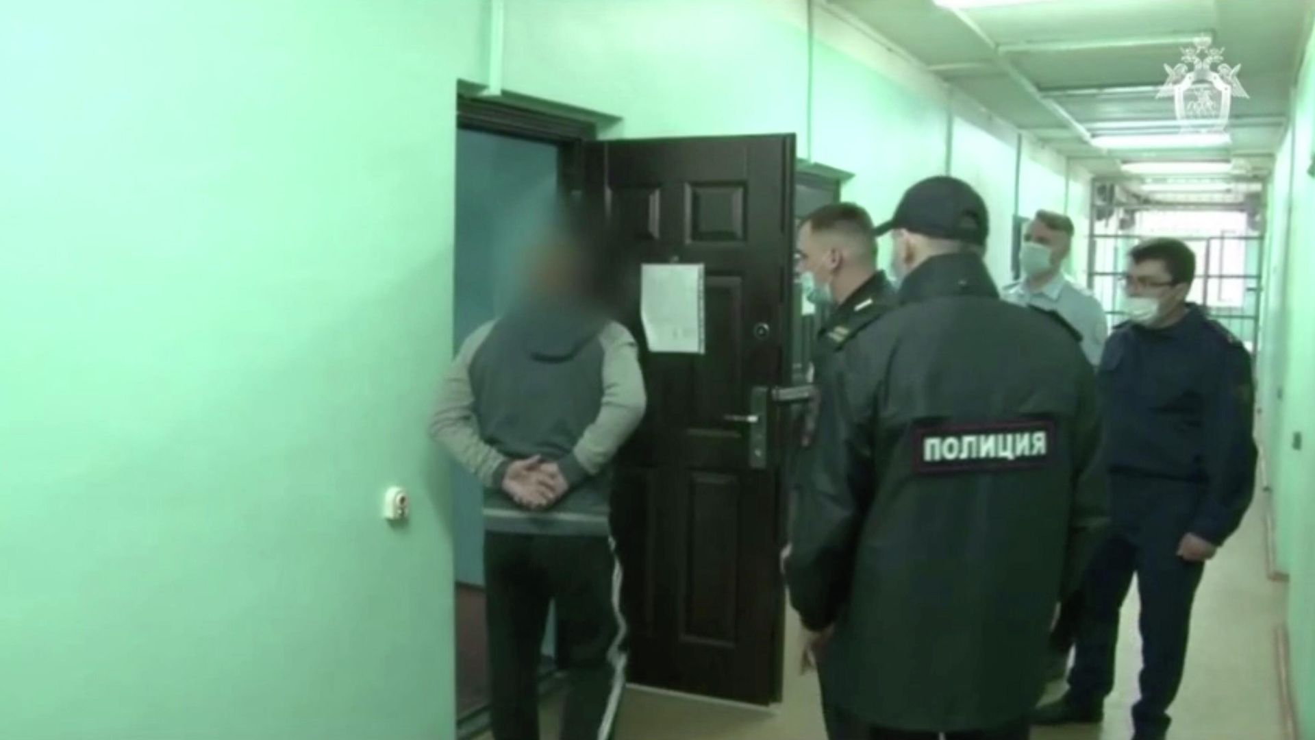 Допрос обвиняемого в стрельбе в Екатеринбурге. Кадр из видео Допрос обвиняемого в стрельбе в Екатеринбурге. Кадр из видео - РИА Новости, 1920, 31.05.2021