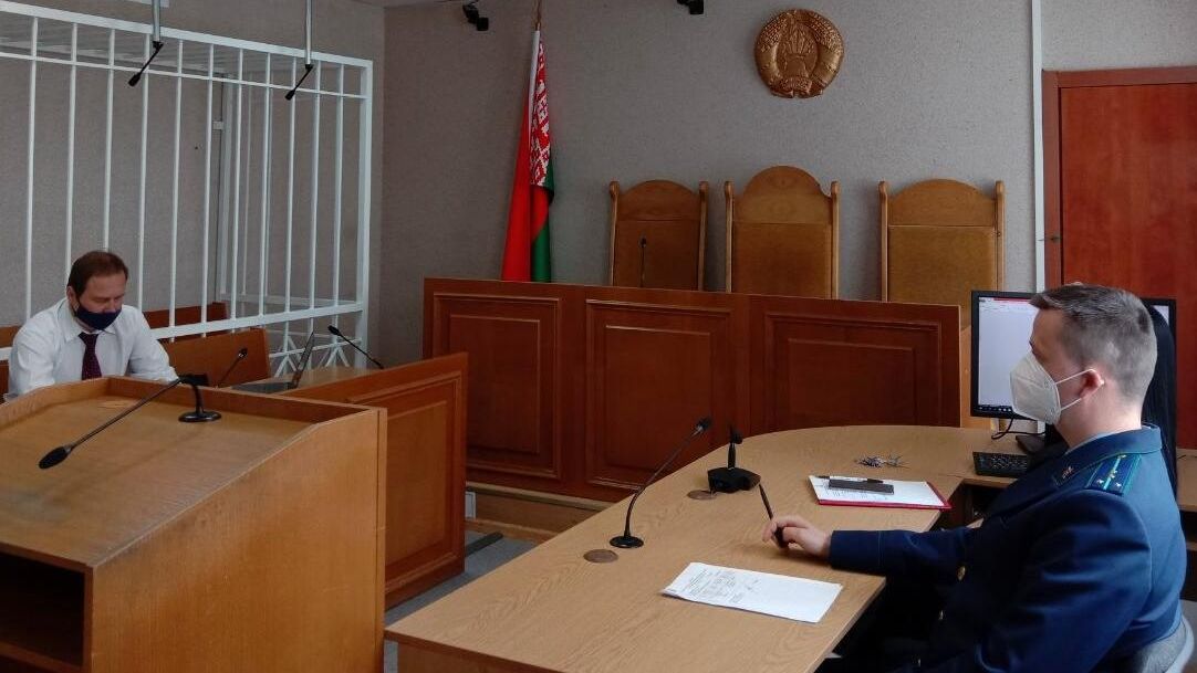 Адвокат Александр Филанович во время заседания суда по делу россиянки Софии Сапеги в Минске Адвокат Александр Филанович во время заседания суда по делу россиянки Софии Сапеги в Минске - РИА Новости, 1920, 13.06.2021