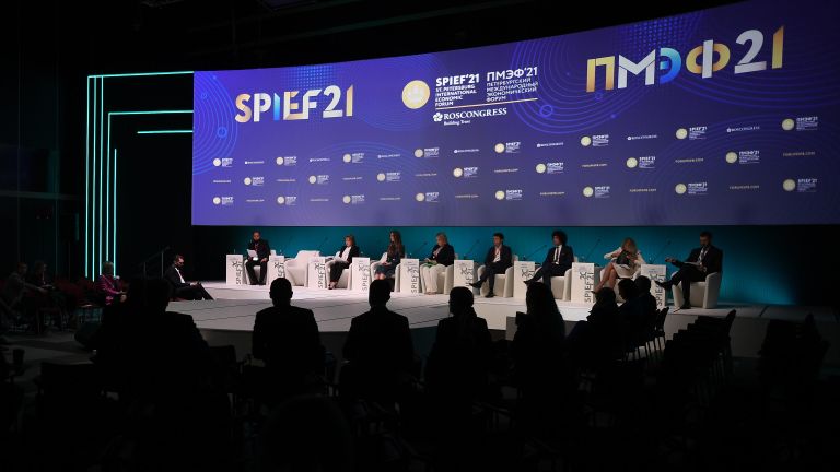 Участники панельной дискуссии Технологическое предпринимательство и коммерциализация интеллектуальной собственности в рамках Петербургского международного экономического форума - 2021 Участники панельной дискуссии Технологическое предпринимательство и коммерциализация интеллектуальной собственности в рамках Петербургского международного экономического форума - 2021