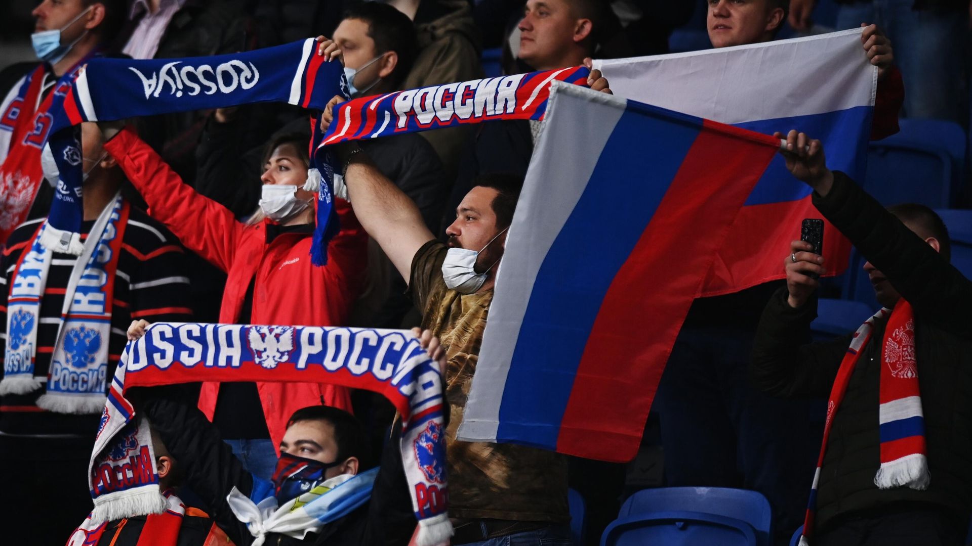 Болельщики сборной России по футболу Болельщики сборной России по футболу - РИА Новости, 1920, 13.11.2021