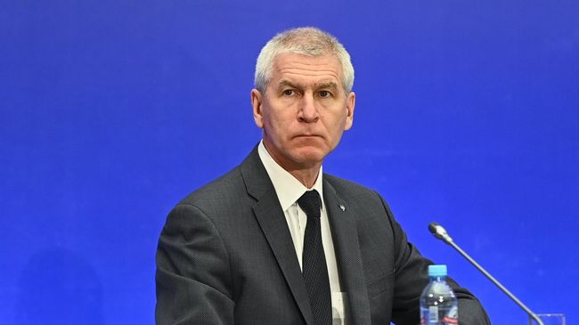 Министр спорта РФ Олег Матыцин на церемонии открытия конгрессно-выставочного мероприятия SportForumLive.