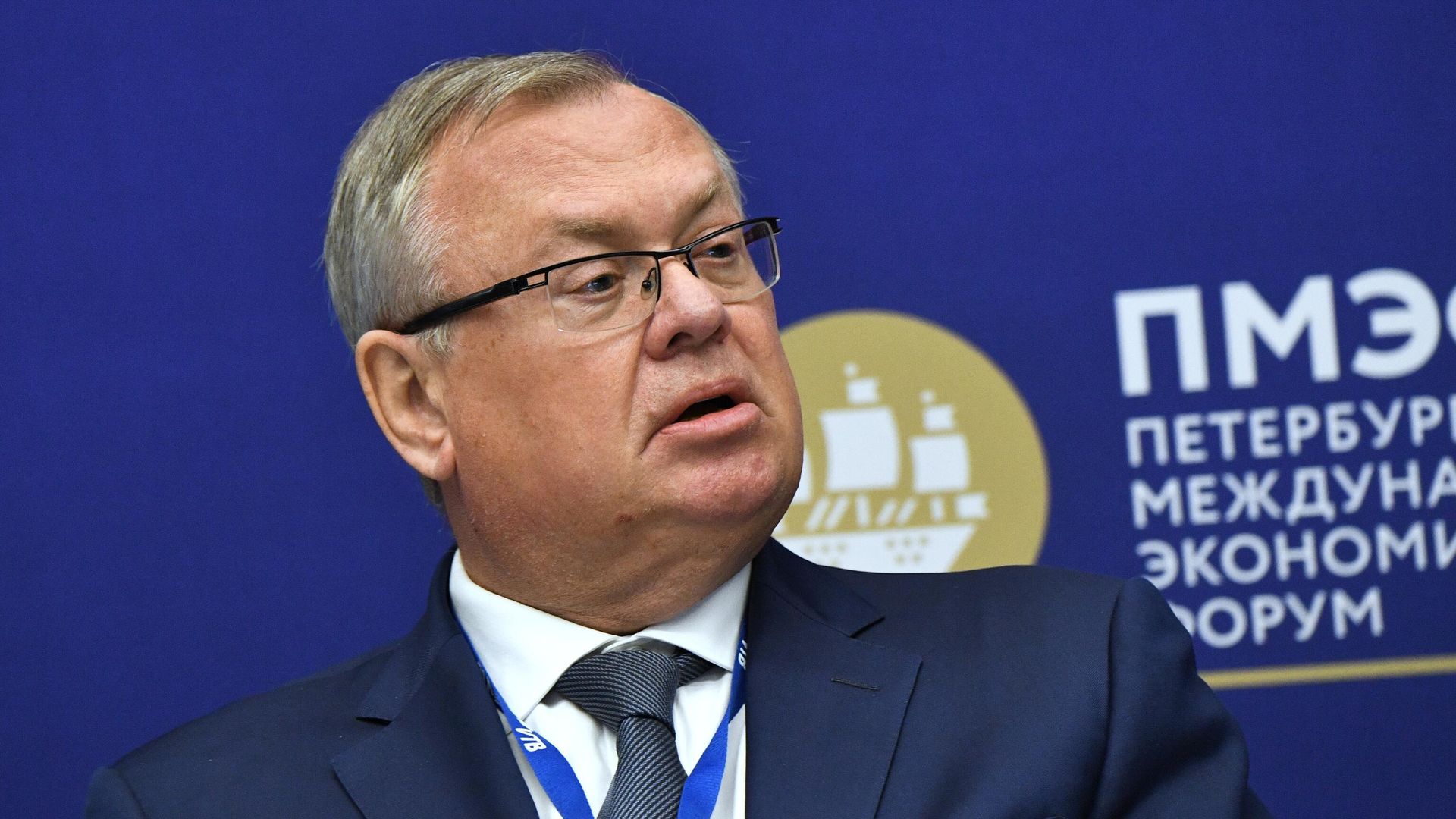 Президент - председатель правления Банка ВТБ Андрей Костин на Петербургском международном экономическом форуме - 2021 Президент - председатель правления Банка ВТБ Андрей Костин на Петербургском международном экономическом форуме - 2021 - РИА Новости, 1920, 22.04.2022