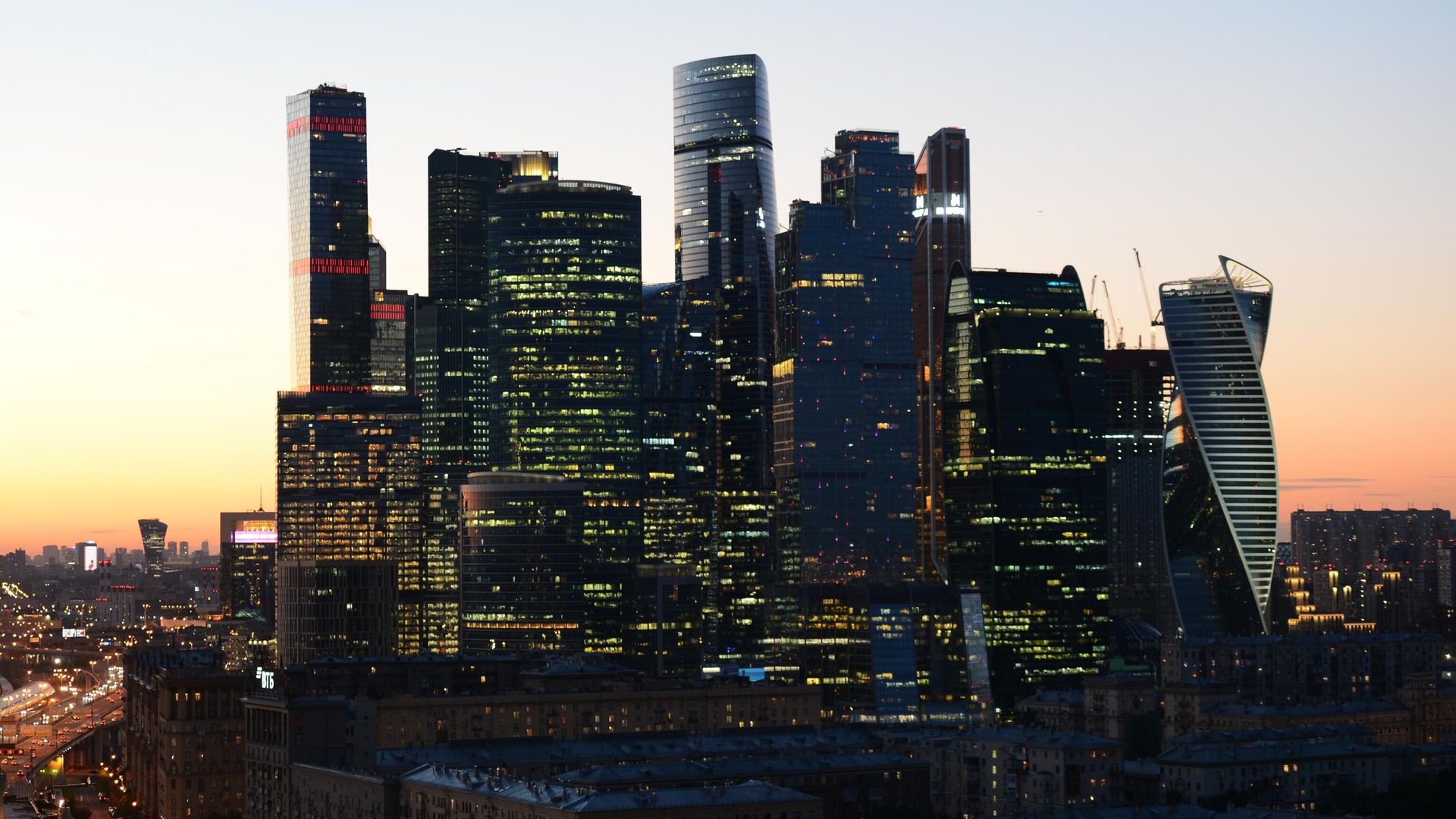Вид на здания делового центра Москва-сити в Москве Вид на здания делового центра Москва-сити в Москве - РИА Новости, 1920, 23.08.2023